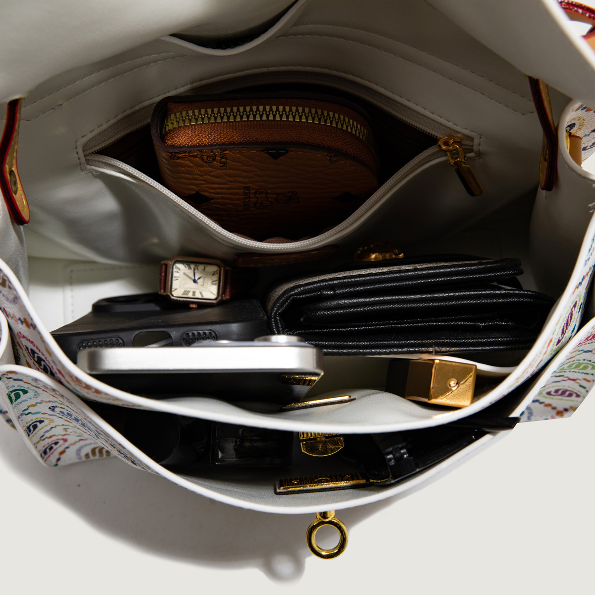 Single Shoulder Spring Summer Hot Sale Colorful Print Messenger Korean Style Elegant Versatile Women's Large Capacity Commuter Bag