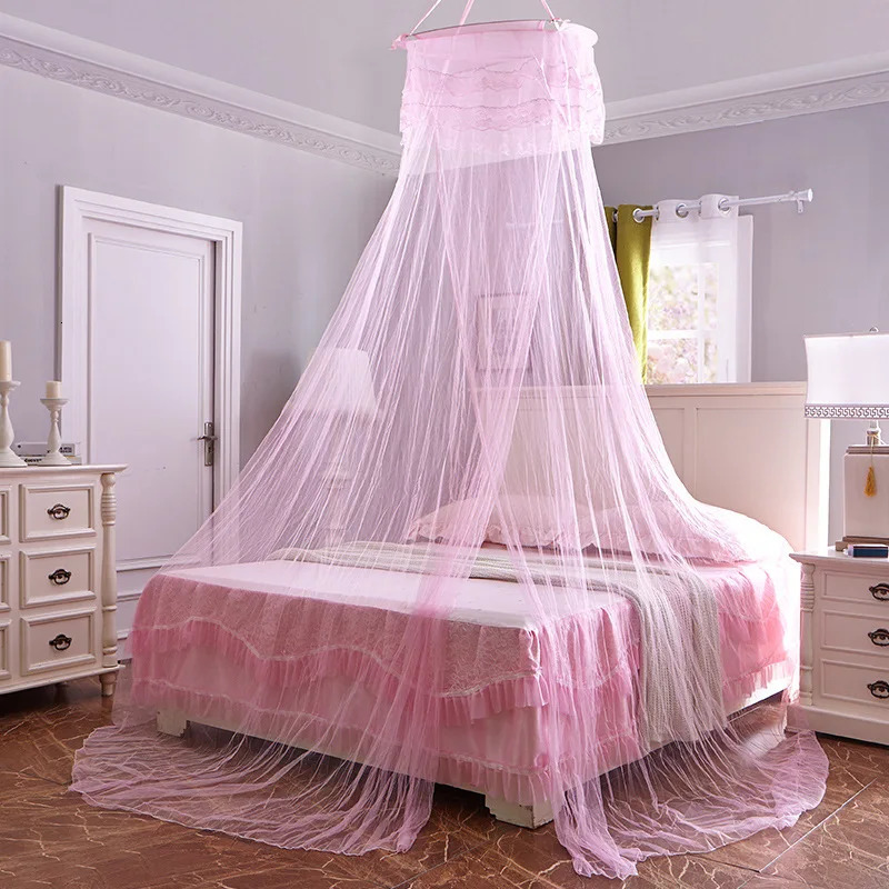 Hung Dome Mosquito Net Decoration Baby Bed Crib Canopy Tulle Curtains for Bedroom Play House Tent Children Kids Room 250604z