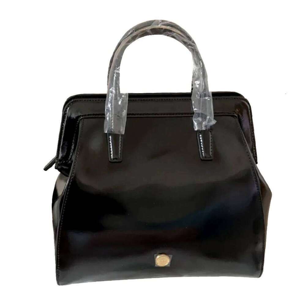 Korean Vintage Oil Leather Instrendy Niche Same Lememe Double Shoulder Backpack Handbag High-End Feel Women's Bag