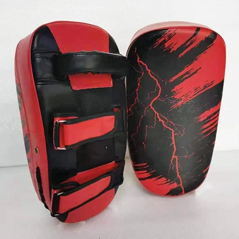 Boxing Gloves Kickboxing Muay Thai Punching Pad Curved Strike Shield Boxing Training Mitt Punching Pad Taekwondo Equipment 250610