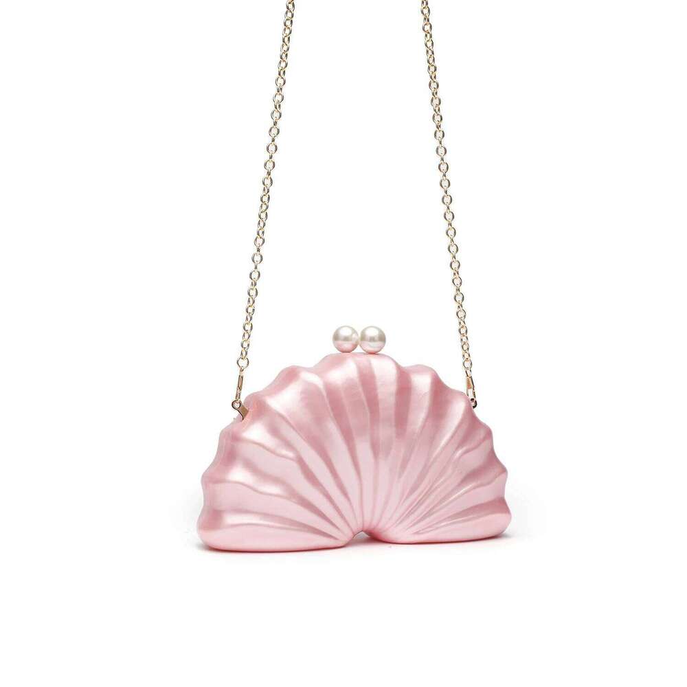 2024 Designer Acrylic Shell Clutch Bag - Unique Women's Shoulder Crossbody Purse for Wedding Party Evening Dinner