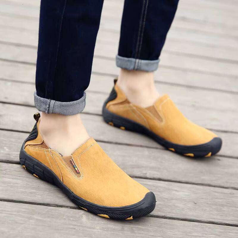 Hot Sale Fashion Men's Jungle Leather One Foot Casual Shoes