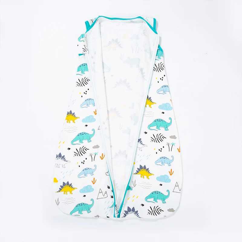 Baby Sleeping Bag For Newborn Baby Wearable Blanket 0.5 Tog Summer 100% Cotton Print Vest Sleep Sack Baby Boys Girls 0-3 Years y250610A58B