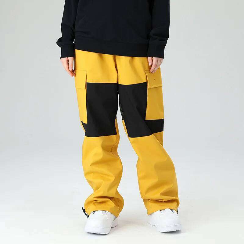 2025 New Outdoor Skiing Pants Women Windproof Waterproof Sports Winter Men Ski Trousers Loose Solid Breathable Snowboarding Pant
