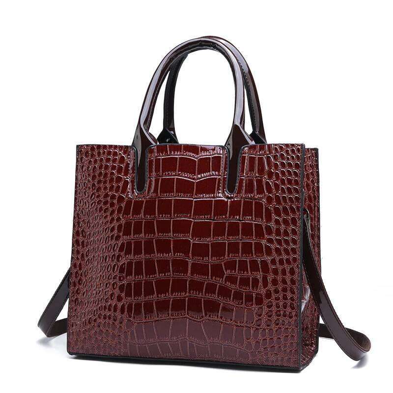 2025 Quality Women Leather Handbags Big Tote High Capacity Female Shoulder Crossbody Bag Simple New Style