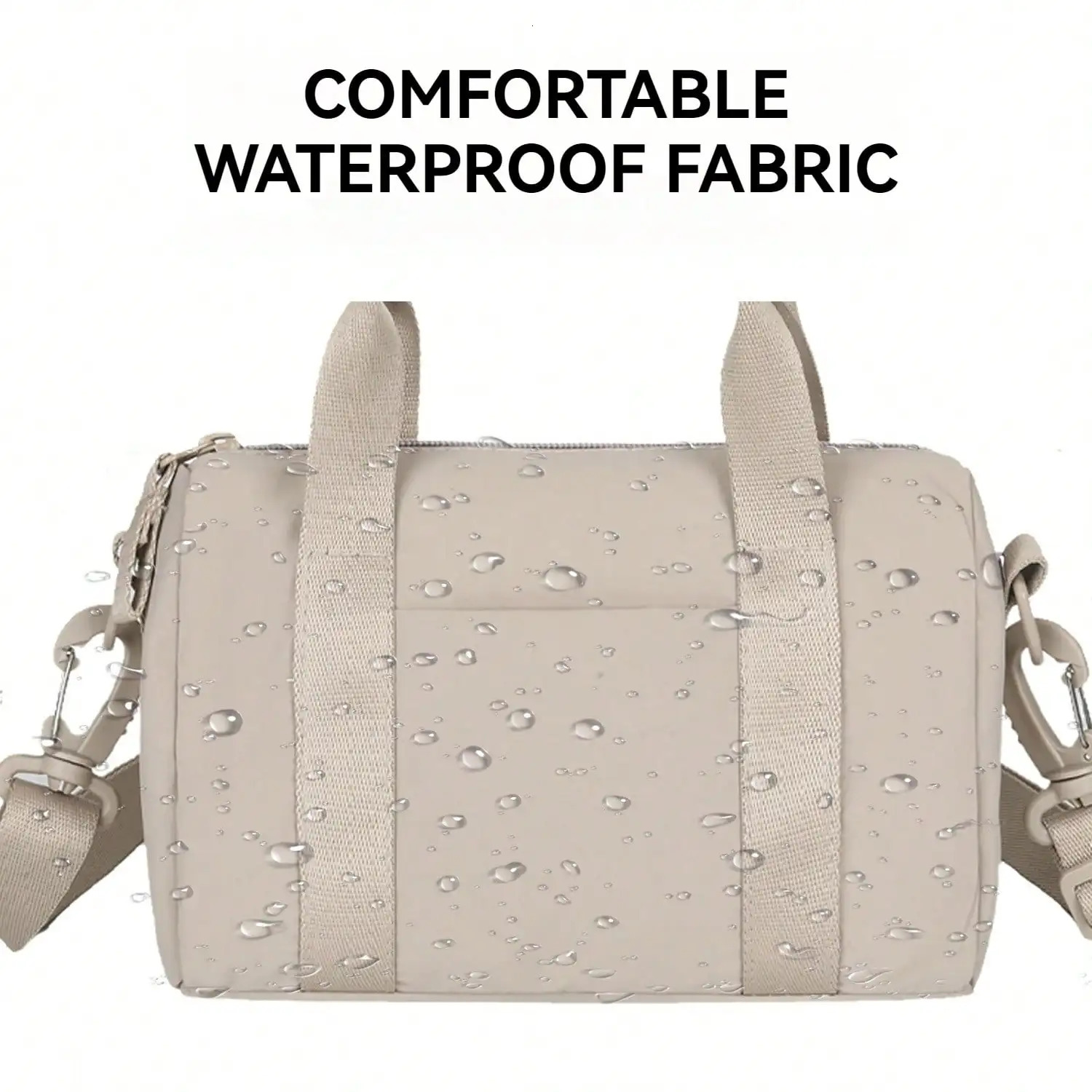 Womens Small Square Bag Large Capacity Tote With Compartments Hand or Shoulder Waterproof Fashionable for Travel Work 250605
