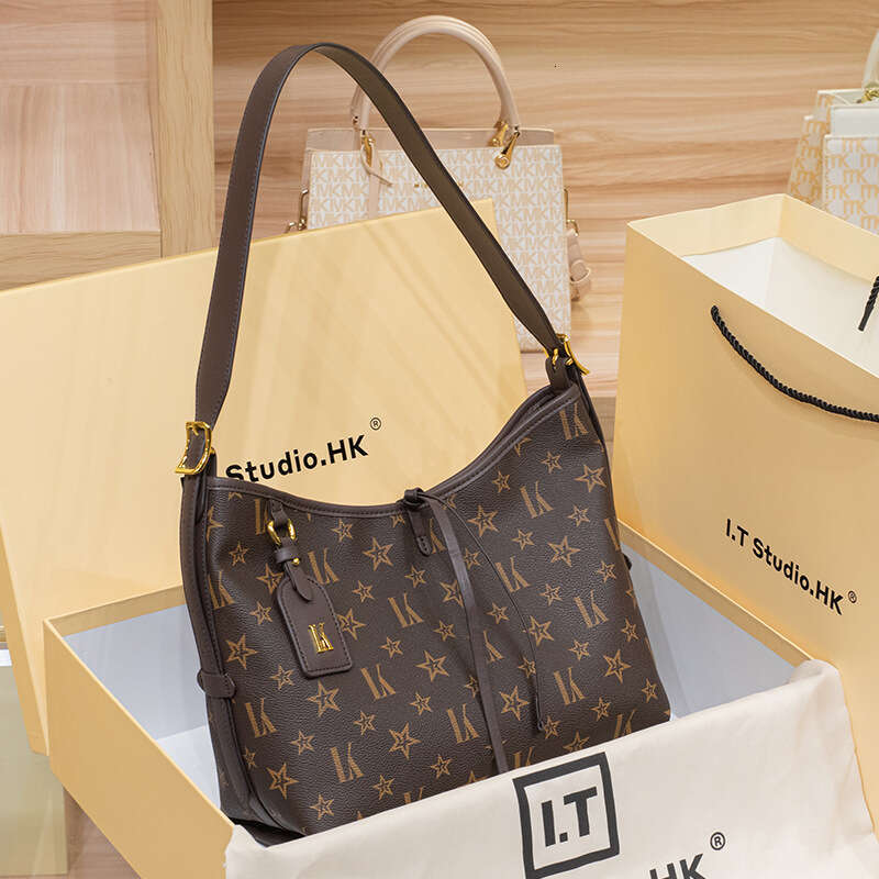 Hong Kong Genuine Leather Tote for Women 2025 New Trendy Fashion Versatile Capacity Commuter Shoulder Underarm Large Bag