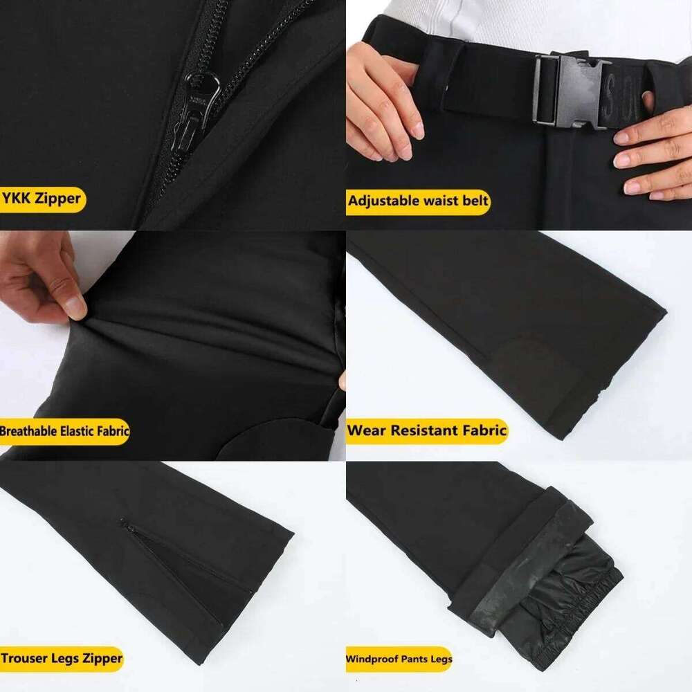 New Slim Fit Skiing Women Snow Trousers Winter Warm Sweat Outdoor Windproof Ski Pants Waterproof Snowboard Clothes