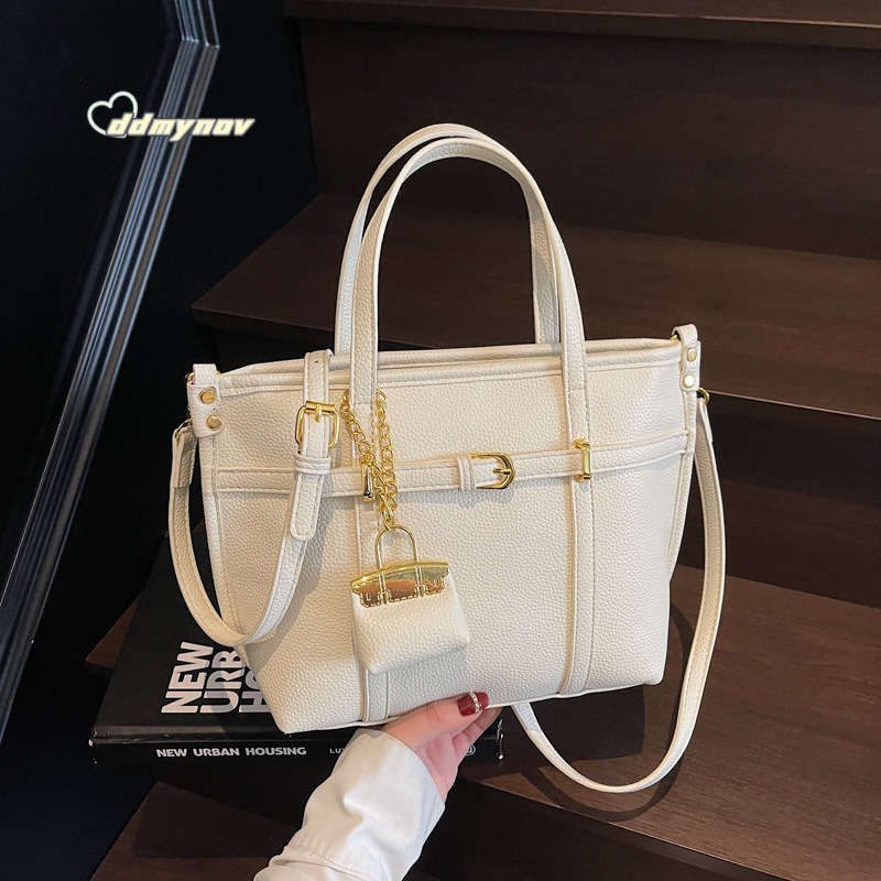 High-end Handheld Basket 2025 New Style Textured Versatile Bucket Large Capacity Shoulder Crossbody Bag ddmynov