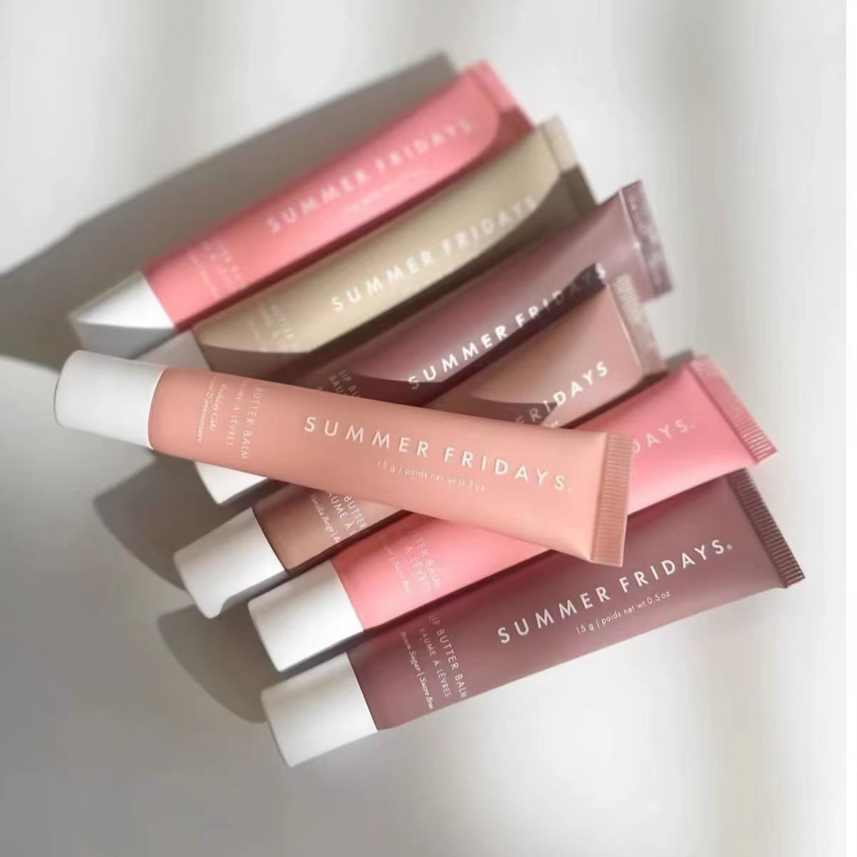 summer fridays lip gloss Balm Moisturizing Smooth Soft Lips Cosmetics BIRTHDAY CAKE CGERRY pink Sugar vanilla beige sweet mint poppy cherry top quality 15g Makeup
