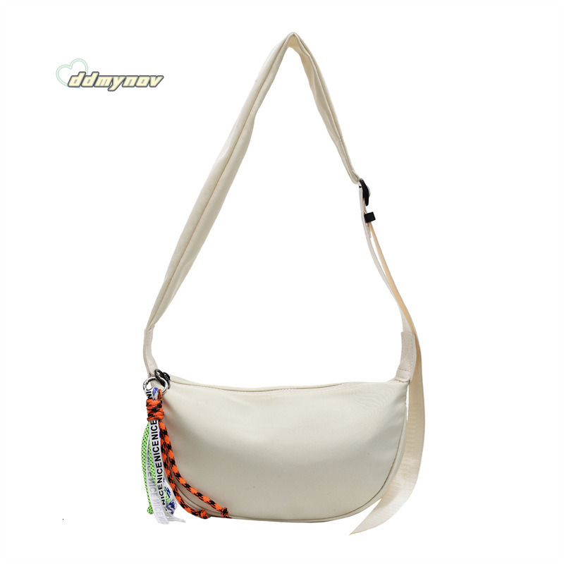 New Canvas Casual Dumpling for Women 2025 Spring Summer Korean Fashion Trendy Single Shoulder High-end Simple Crossbody Bag ddmynov