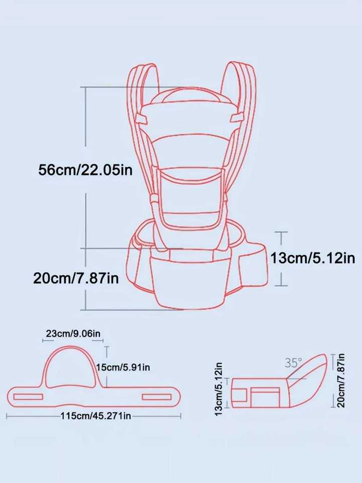 New Adjustable Ergonomic Baby Carrier With Hip Seat Portable Multifunctional Suitable For Travel Leisure And Daily Use y250610SP2Z