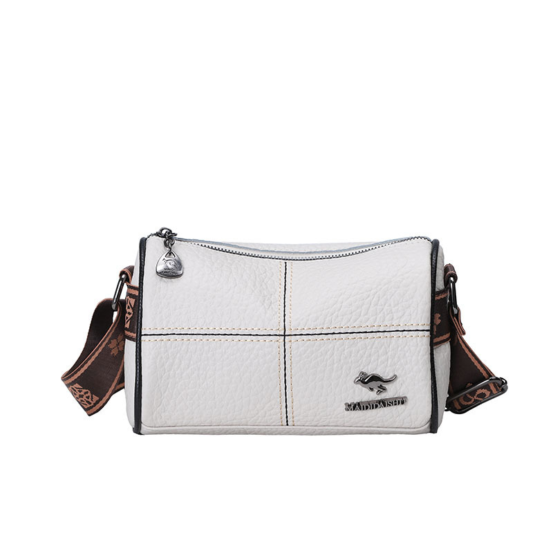 Free Shipping New Designer Bag For 2025 Cross-border Women's Bag Luxury Wallet And Retro Soft Leather Wide Strap Casual Fashion Commuter Shoulder