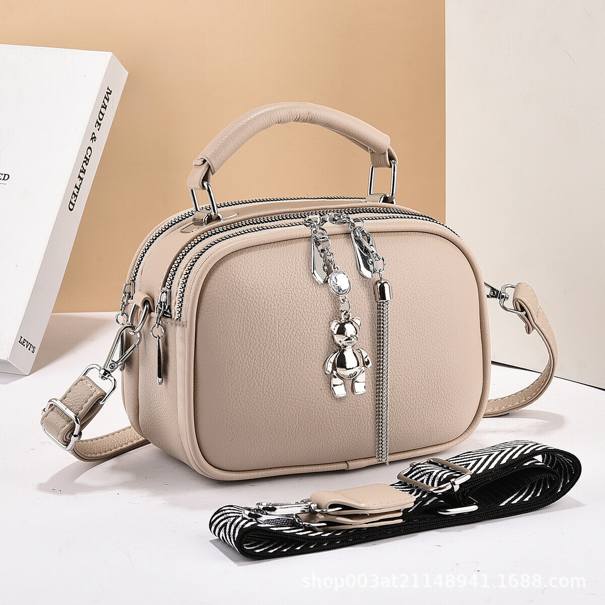 Luxury Wallet Free Shipping 2025 New Designer Bag Trendy Women's Fashion Soft Leather Multi Functional Handbag High Quality Shoulder Bag