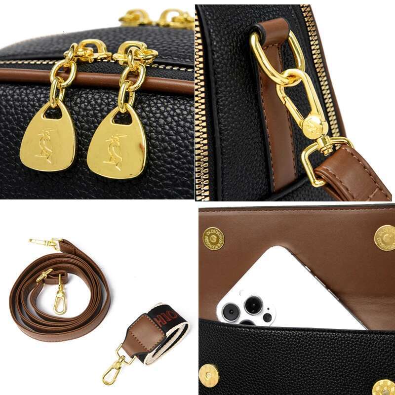 High Quality Leather Crossbody Shoulder Bag Women 2023New Fashion Purse And Handbag Designer Ladies Tote Brand Female Sac