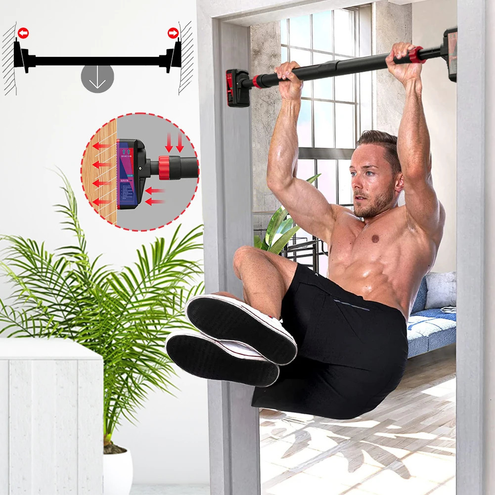 Pull Up Bar for Doorway Chin Up Bar With Level Meter and Adjustable WidthNo Screws Needed Weight Capacity 440 LBS 250610