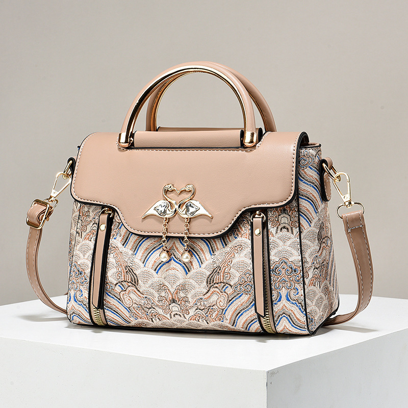 Free Shipping 2025 New Designer Bag Embroidered Color Block Handbag Niche Multifunctional Shoulder Bag High-quality Luxury Wallet