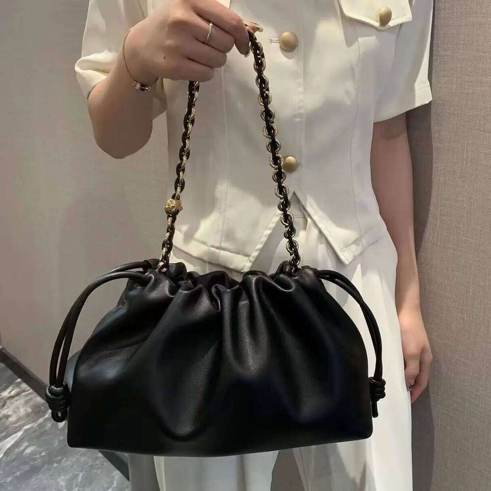 Brand Design Fashion High-Grade Texture Leather Cloud Bag Ladies High Quality Cowhide Shoulder Crossbody Bags For Women