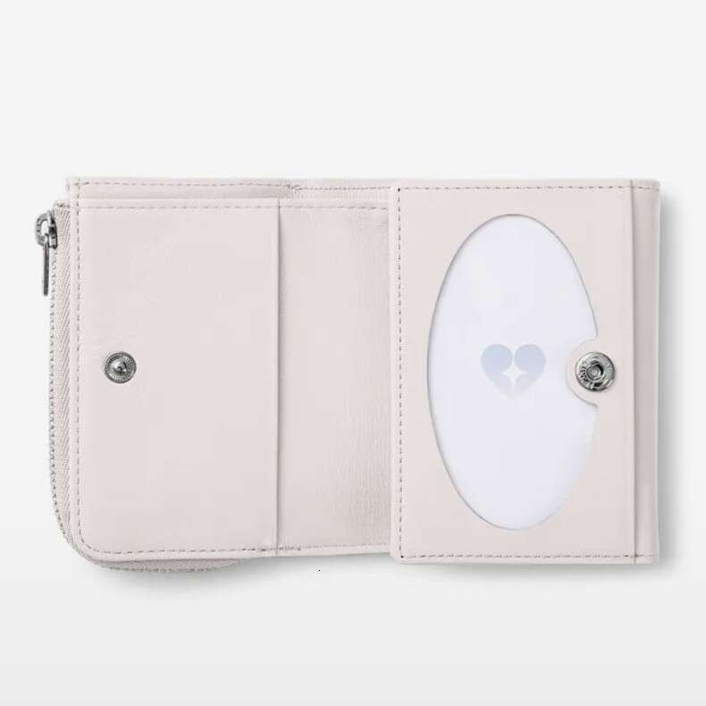 Niche Fennec Short New Korean Version Fashion Simple Heart-shaped Coin Purse for Women 70% off Multi-card Slot Wallet