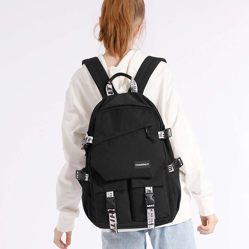 For Girls Ins Style Cute New High College Middle School Student Backpack Unisex Trendy Brand Large Capacity Double Shoulder Bag