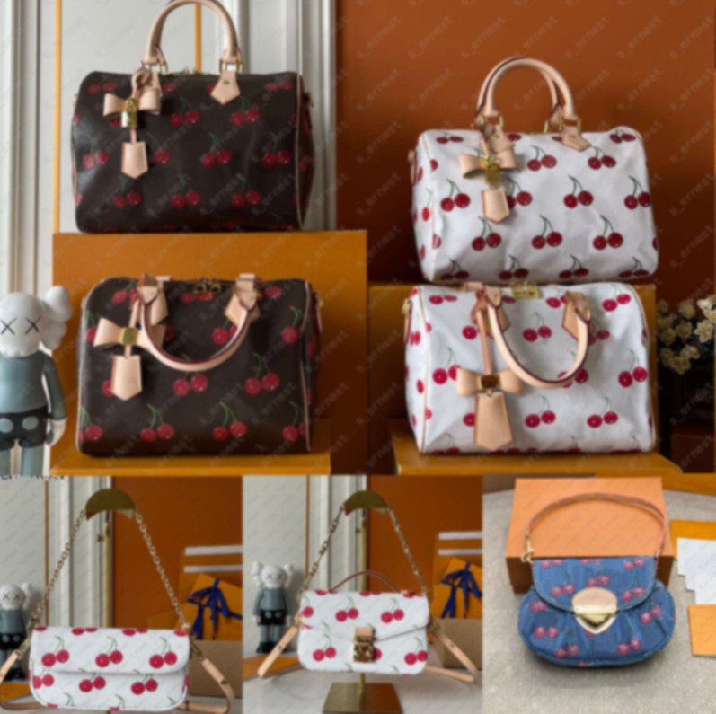 Designer bags takashi murakami shoulder bag leather handbag canvas women colorful bag fashion composite lady clutch tote woman bag