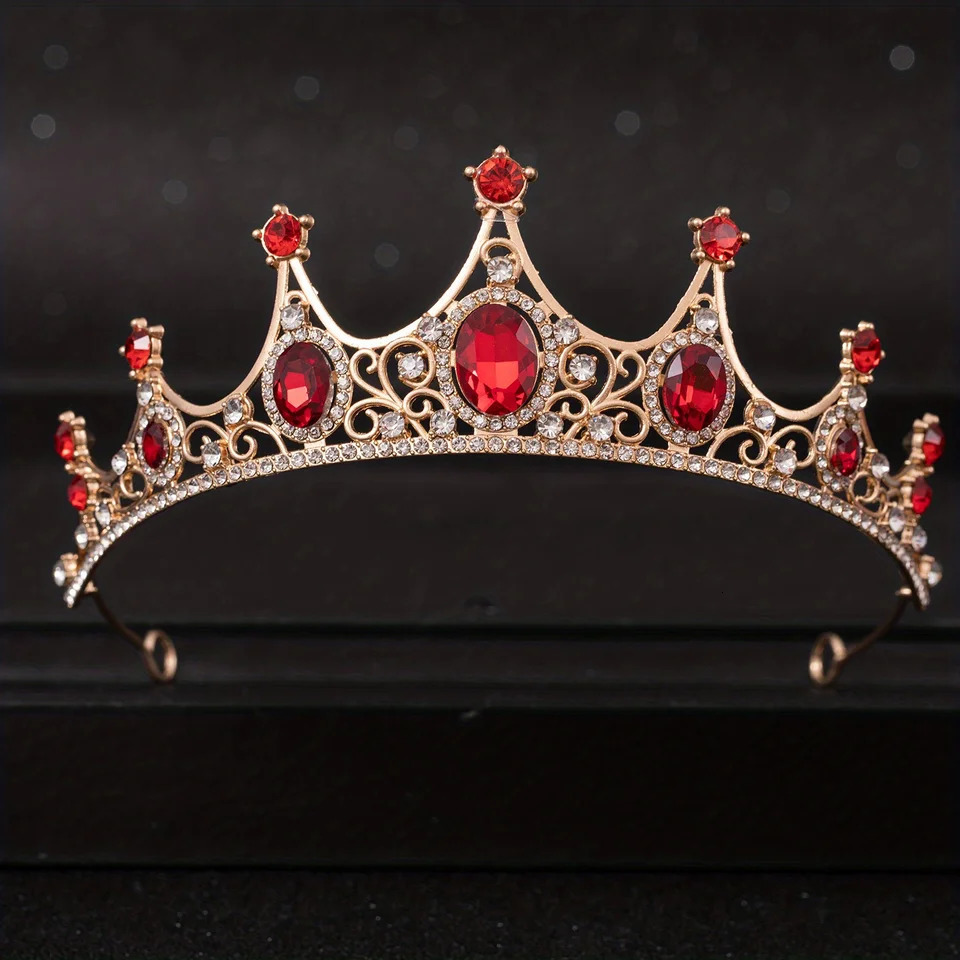 Baroque Crystal Tiaras And Crowns For Women Party Rhinestone Prom Diadem Bridal Wedding Hair Accessories Jewelry Crown Tiara 250610