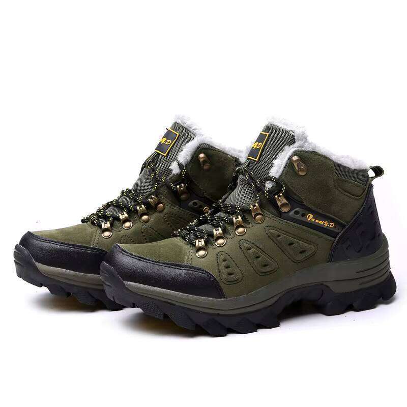 New Arrival Factory Outdoor Mens Add Veet Keep Warm Sport Hiking Boots Shoes