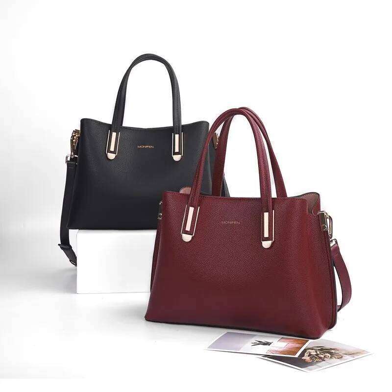 monifen 2024 Retro Genuine Leather Women's Brand Cowhide Single Shoulder Crossbody Bag Handbag