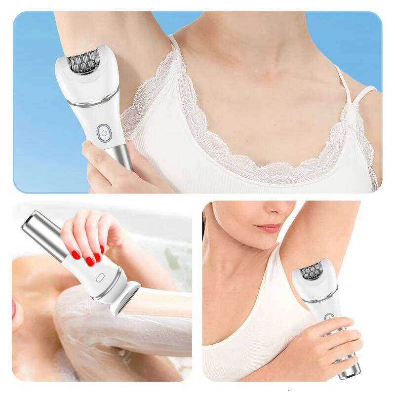 RESUXI 3 in 1 Lady Shaver Set LCD Digital Device Trimmer Multi-functional Bikini Area Full Body Hair Removal