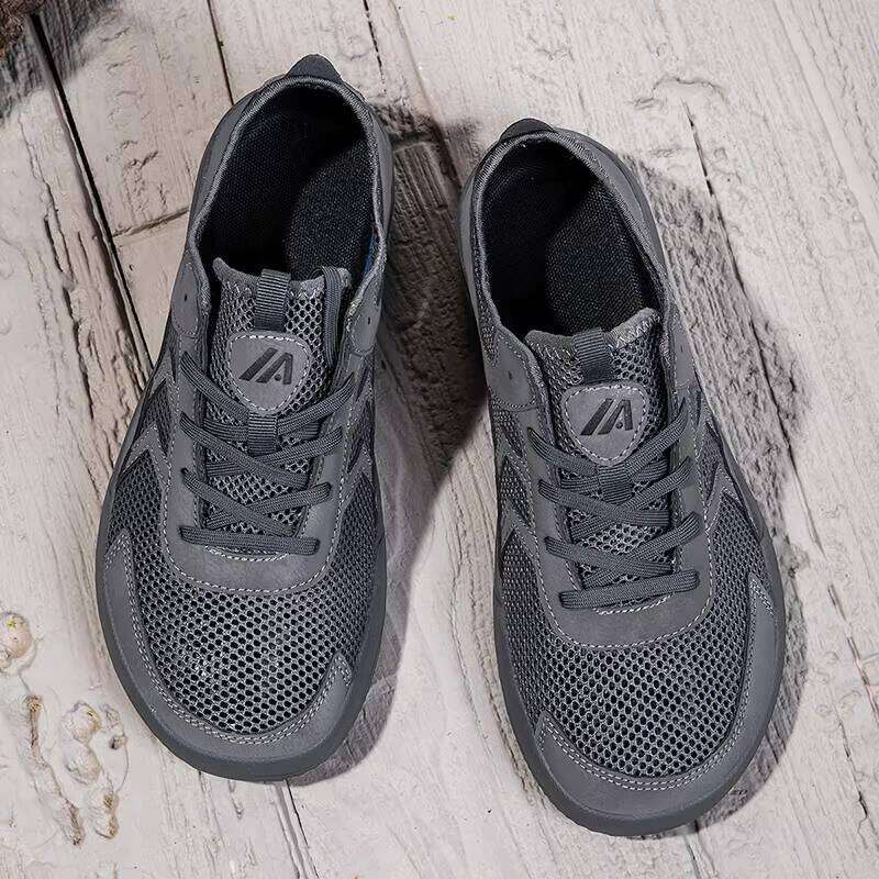 Hot Selling Outdoor Fashion Men's Big Size Walking High Quality Sport Sneakers Wide Toe Shoes