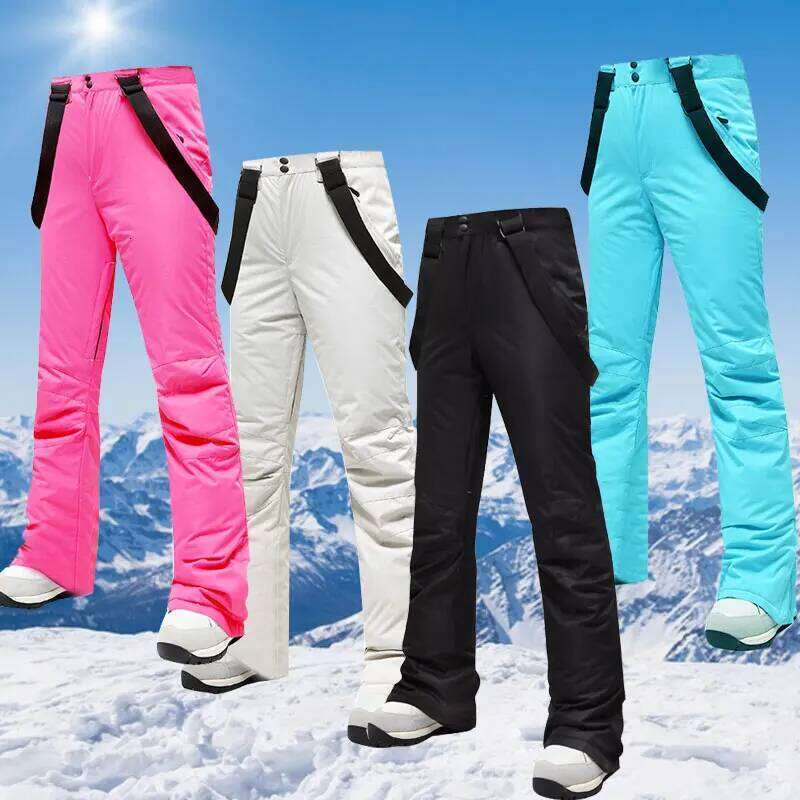 New Women's Ski Windproof Waterproof Snowboard Wear Winter Outdoor Warm Snow Sports Pants Female Skiing Trousers