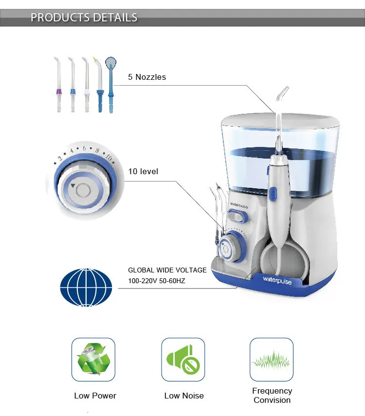 Waterpulse Oral Irrigator Dental Water Pick Jet Flosser Thread Dentistry Cleaning Kit Teeth Mouth washing Machine Mouthwasher 250605