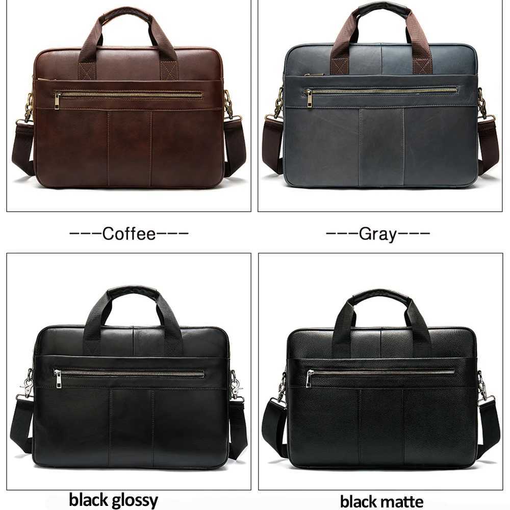 WESTAL Leather Bag Men Laptop Bag Mens Bags Genuine Leather Computer Briefcase Bag for Document A4 Portfolio Men Briefcase 8523 W250610