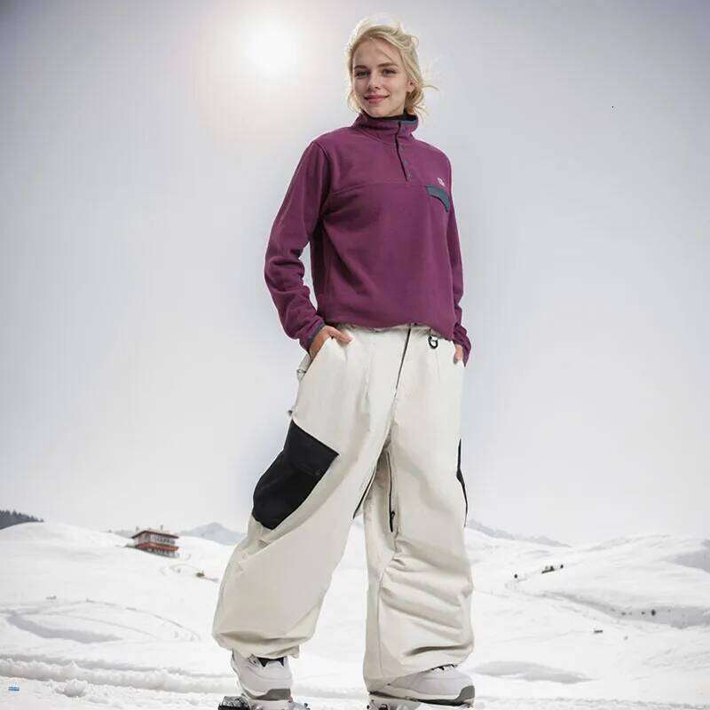 2025 New Skating Women's Work Loose Single Board Water Release Professional Snow Clothes Men's Warm Pants