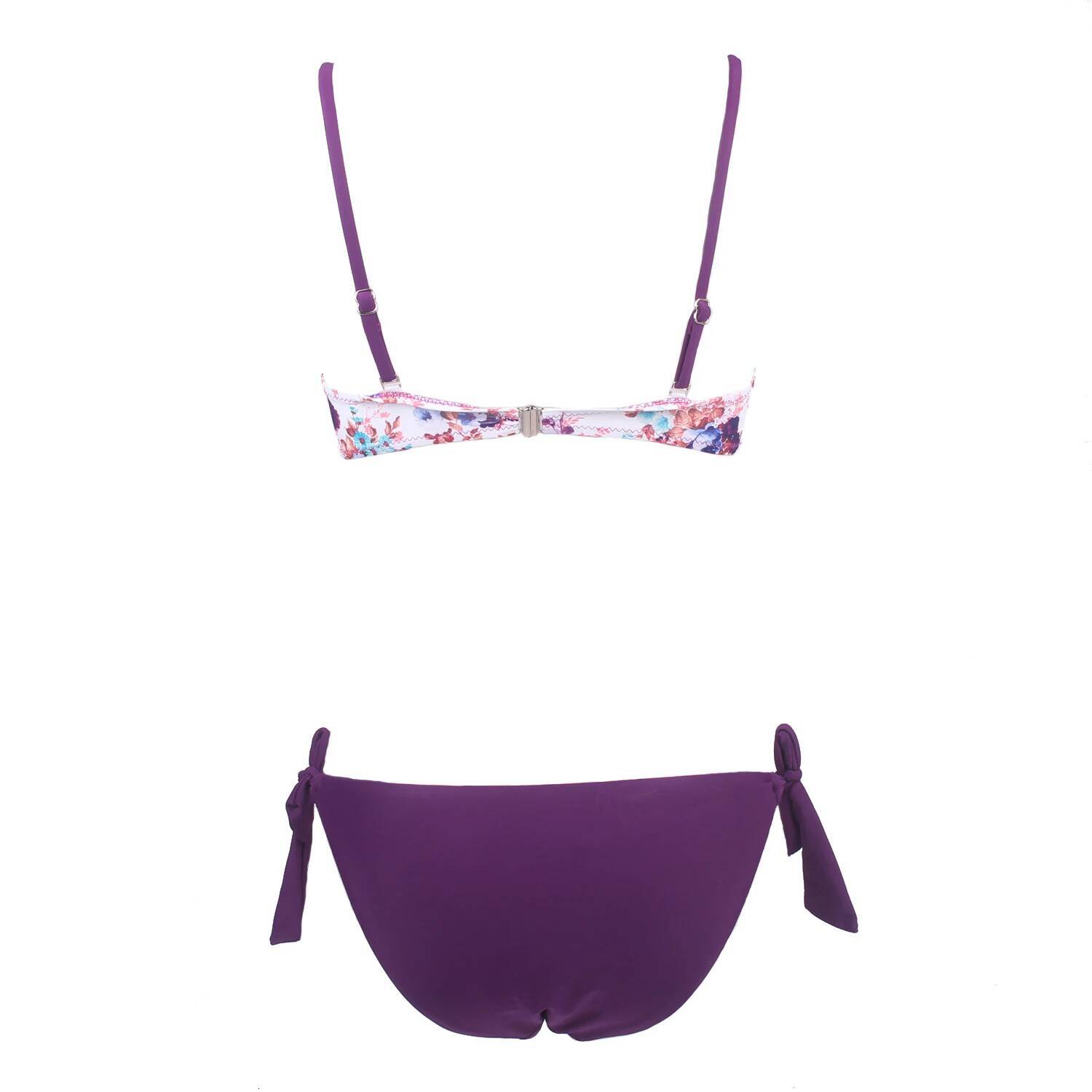 Womens Sexy Summer Style Beach Wear Push Up Halter Floral Brazilian Bathing Suit Bikini