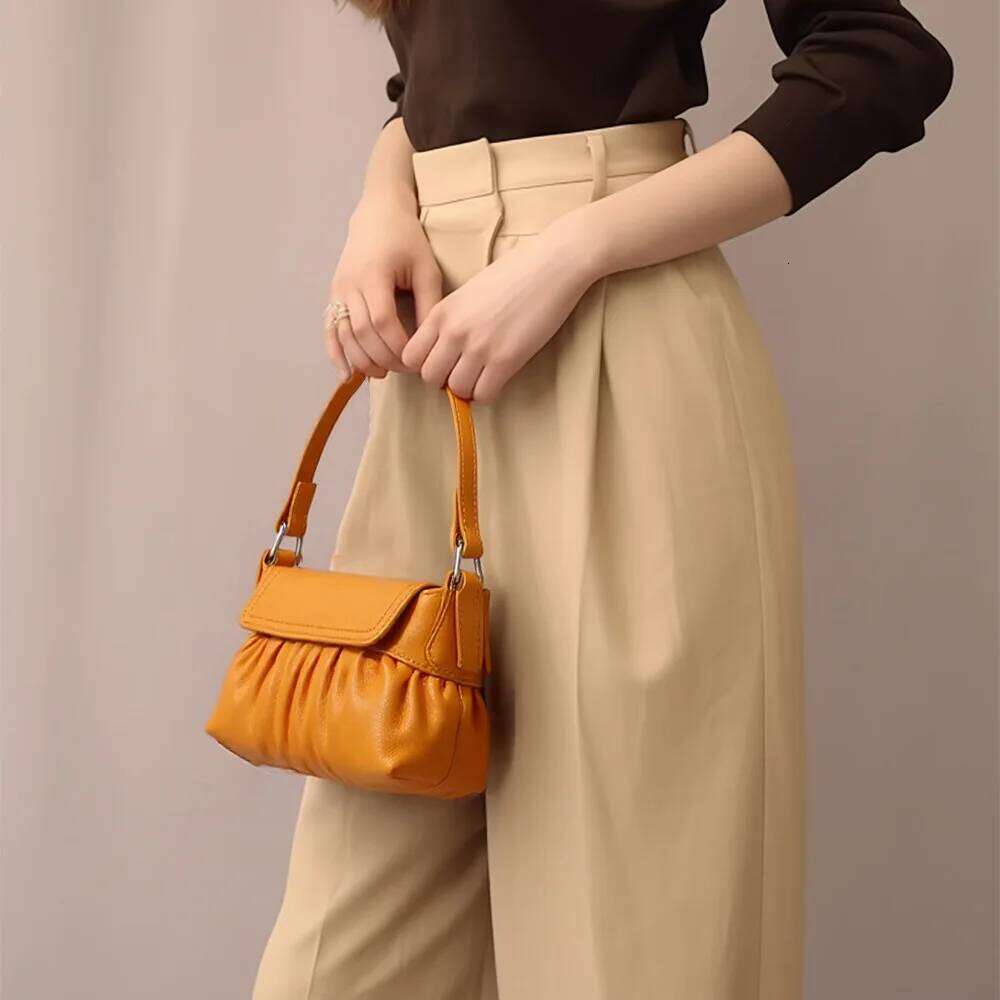 Designer Bag Jamhoo Women Brand New Fashion Popular Underarm Shoulder Bag Cross Body Small Square Tote Bags Niche Designer Split Leather