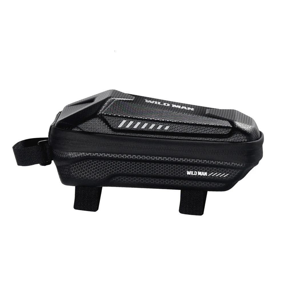 WILD MAN MTB Bike Top Tube Shell Cycling Pouch Bicycle MTB Bike Front Frame Storage Bags Waterproof Hard Shell Pouch 250610