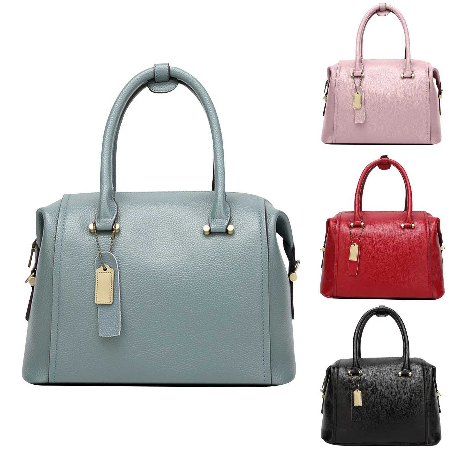 Fashion Large Capacity PU Portable Shoulder Bag Simple Solid Color Messenger Bag For Female Soft Leather Handbag Y250607
