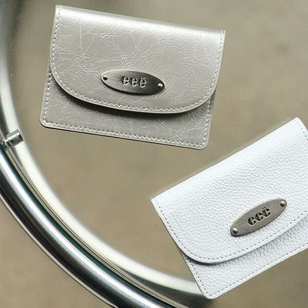 Korean EEE Premium INS Blogger Classic Coin Purse High-Quality Genuine Leather Short Wallet