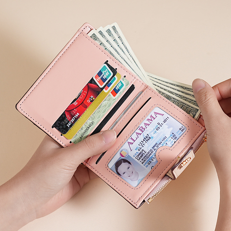 Free Shipping 2025 New Designer Bag Cross-border Multi Card Slot Coin Bag Exquisite High-end Women's Wallet Practical Multifunctional PU Card Bag