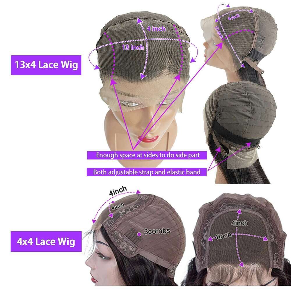 250% Density Short Bob Human Hair 13x4 Front Wigs Glueless Lace Frontal Deep Wave Jerry Curly Wig For Black Women