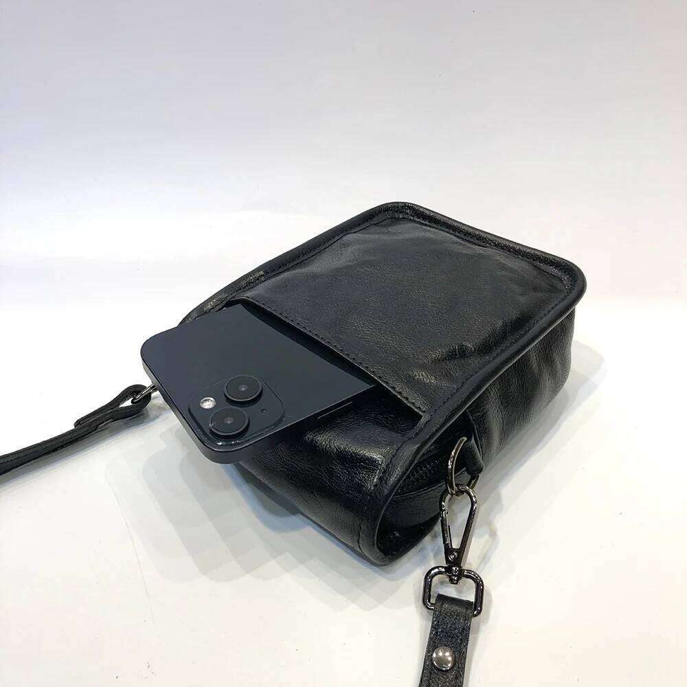 Designer Luxury Flap Genuine Leather Crossbody Bags Women Mini Shoulder Purses And Handbags For Girls Ladies Phone Simple Solid Designer Bag