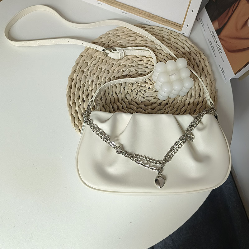 Luxury Wallet With Free Shipping 2025 New Designer Bag Pleated Soft Leather Shoulder Bag Fresh Style High-end Chain Woven Women's Handbag