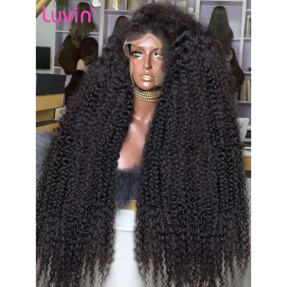 30 40 Inch Deep Wave 13x4 Front Human Hair 220 Density 13x6 HD Lace Frontal Curly 5x5 Glueless Closure Wig For Women