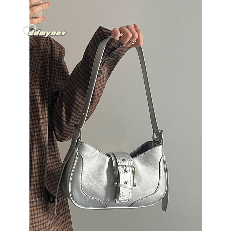 for Women 2025 New Trendy Underarm Niche Texture Simple Crescent Single Shoulder Crossbody Bag ddmynov