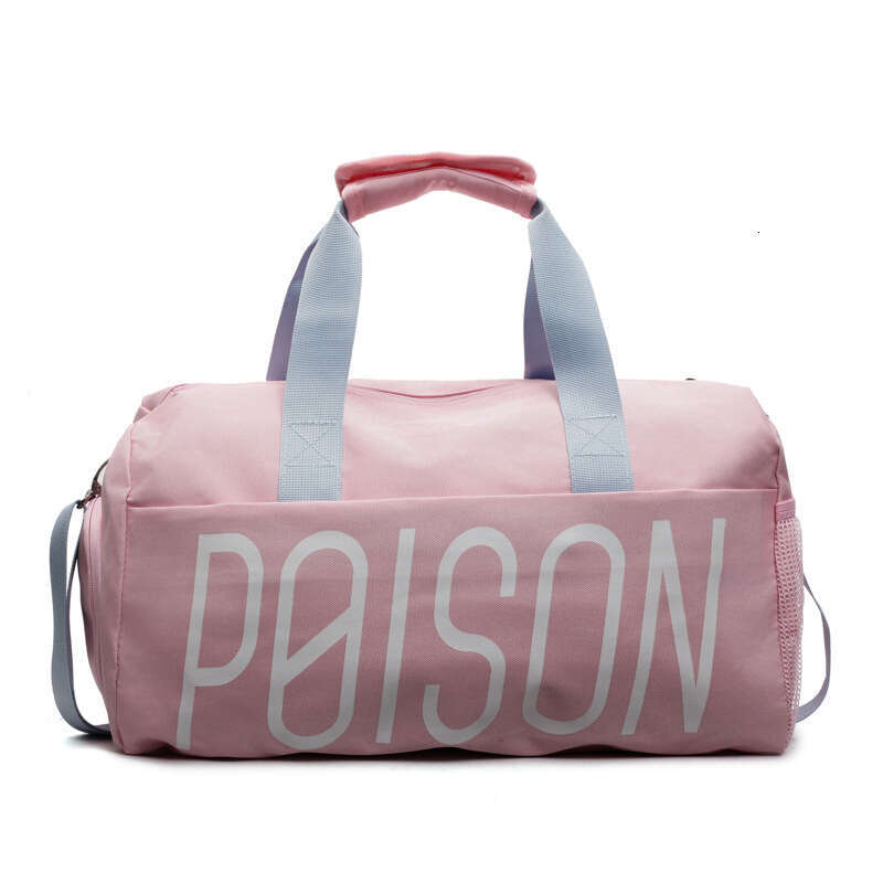 Korean Style Crossbody Baseball Color Block Handheld Large Capacity Cylinder Sports Mommy Travel Bag