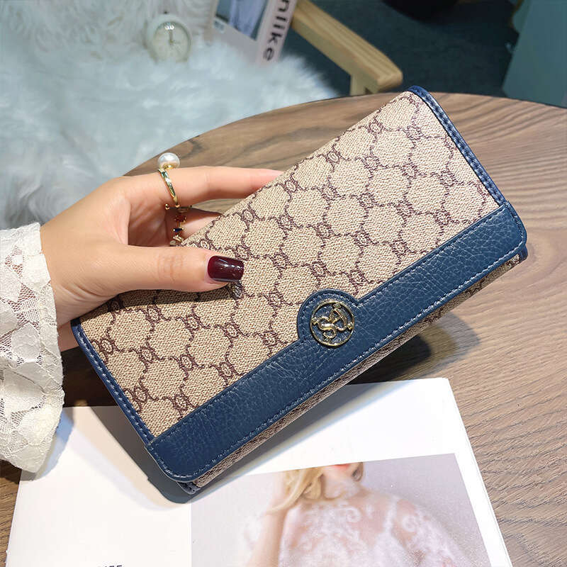 New Fashion Long Style Genuine Leather Multi-Card Slot Card Holder Women's Wallet