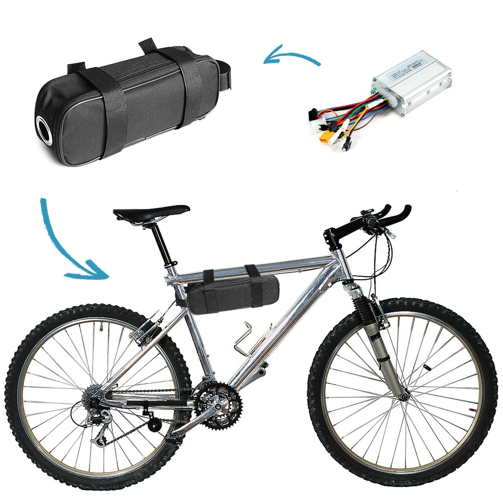 Ebike Controller Bag Electric Bicycle Storage Bag Large Capacity Cycling Storage Bag Waterproof MTB Road Bike Battery Case Pack 250610