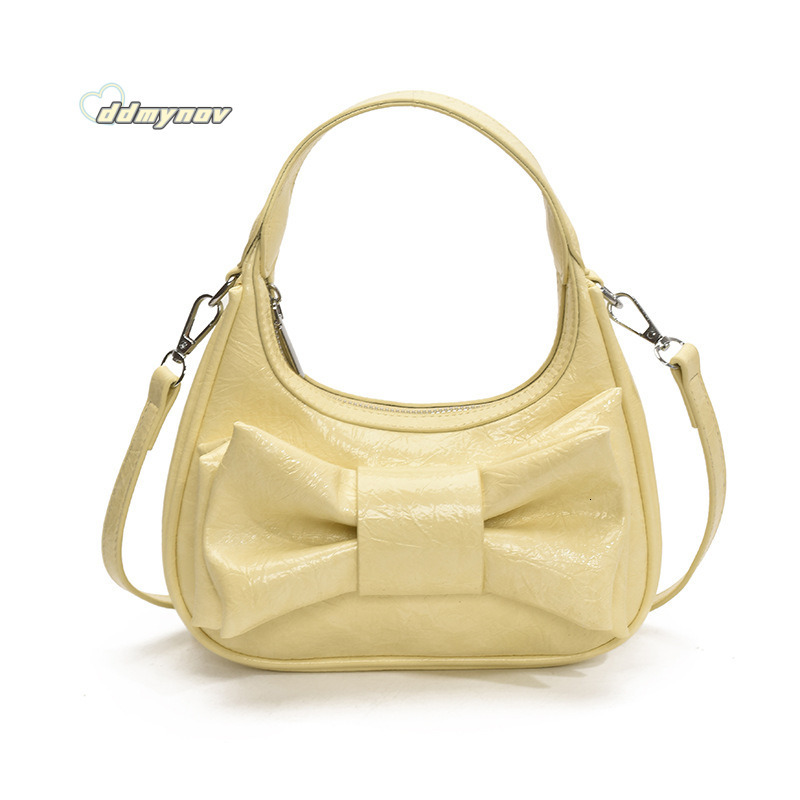 Bowknot for Women 25 New Niche Handbag High-end Versatile Shoulder Crossbody Bag ddmynov