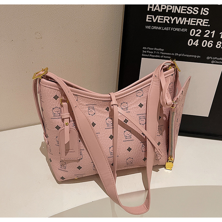 Free shipping designer Shoulder totes Bags For womans ladies flap bear printing lady square handbag pink women crossbody Underarm tote bag